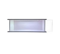 Amagogo Vitrine de parking Vitrine de collection Vitrine en acrylique avec LED pour blocs de construction de poupées Jouet Voiture moulée sous pression