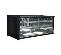 Amagogo Vitrine de voiture miniature moulée sous pression à l'échelle 1/64, avec simulation lumineuse, décoration de bureau pour parking, cadeaux