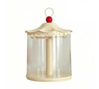 Amagogo Vitrine Rotative pour Figurines Miniatures Présentoir de Collection Boîtier Cylindrique avec Anneau Multiangles en Adaptée au Bureau Étagère Coiffeuse Décoration de Salon