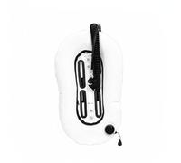 Amagogo Wing de Flottabilité Plongée Vessie Dorsale Gilet Arrière Aile de Compensation Bouée de Stabilisation Fabrication Nylon Cordura TPU Tuyau LP Fourni, Blanc