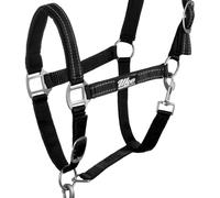 Amahorse Licol nylon avec longueur modèle reflective. Taille : Full Couleur : citron vert