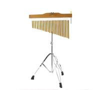 Amaibijin Carillons éoliens à barres de tonalité, à une ou deux rangées, avec trépieds à hauteur réglable pour l'accompagnement de performances, instruments de percussion, cloches,36Note Gold