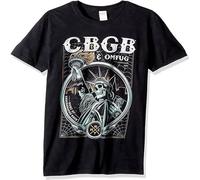AmAirArT CBGB Established 73 Adult Short Sleeve T-Shirt for Men Black 3XL