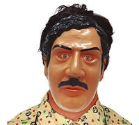 Amakando Masque de Carnaval Authentique Boss de la Mafia/Couleur Chair-Noir/Masque trafiquant de Drogues/Un Attrape-Regard pour soirée à thème & fête costumée