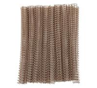 AMAKO 100PCS 9/16 "Anneaux de Liaison à Double Boucle, 120 Capacité de Feuille, Enrobé en Nylon Durable pour les Documents/Présentations/Présentations de Bureau (Antique Bronze)