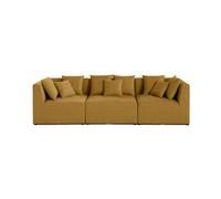 Amalfi - canapé modulable 3 places - en tissu - Jaune