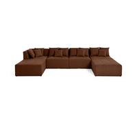 Amalfi - canapé modulable panoramique en U - 7 places - en tissu - Terracotta Terracotta https://www.fnac.com/mp50433672/Amalfi-canape-modulable-panoramique-en-U-7-places-en-tissu-Terracotta/w-4?oref=c5e0e53f-a65b-7606-d034-3ab58691a3af