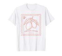 Amalfi Coast Italy Tampon de Voyage rétro Citron Citron T-Shirt