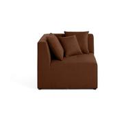 Amalfi - module d'angle réversible - en tissu - Terracotta