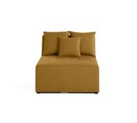 Amalfi - module d'assise sans accoudoirs - 1 place - en tissu - Jaune