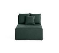 Amalfi - module d'assise sans accoudoirs - 1 place - en tissu - Vert