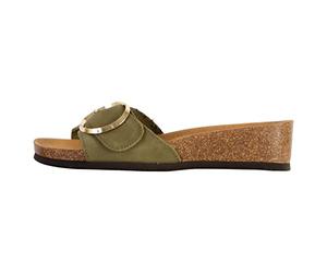 AMALFI MULE Nubuck Olive