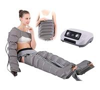 Amamad Fit Masseur électrique de compression d'air pour le drainage lymphatique pour jambes, bras, taille, pieds, chevilles et mollets, soulage la douleur. Bottes de massage de compression 21