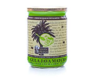 Aman Prana Bio Gula Java Matcha Sucré Energie de Fleur de Coco et Matcha 400 g