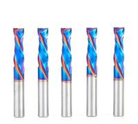 Amana Tool 46172-K-5 Lot de 5 fraises à défoncer CNC SC Spektra Extreme Tool Life Revêtement spirale 3/8 D x 1-1/4 CH x 3/8 SHK x 7,6 cm de long 2 cannelures