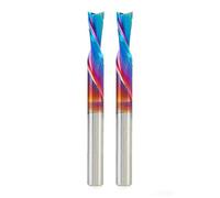 Amana Tool SC Spektra Extreme 46202-K-2 Lot de 2 fraises à défoncer en spirale avec revêtement plongeant 1/4 de diamètre x 3/4 CH x 1/4 SHK 6,35 cm de long