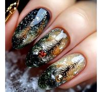 AMAND PRESSE SUR LES NOURS GLOSSY FAUX Stick Sur 12 Size 24pcs French Tips For Diys Art Decorations Stick On Fake Nail