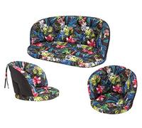Amanda Coussin Fauteuil rotin, Coussin Fauteuil Jardin, Coussin de Chaise, Coussin Chaise Cocon, Coussin Banc de Jardin - Feuille Multicolores