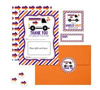Amanda Creation Going The Extra Mile FedEx Delivery Driver Kit de support de carte cadeau avec enveloppes et autocollants assortis 10 x 17 cm