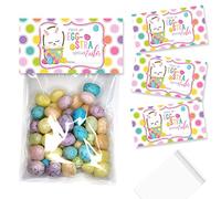 Amanda Creation Lot de 20 décorations spéciales pour sacs de Pâques avec 20 sacs autocollants inclus