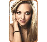 Amanda Seyfried Poster célébrités et musiciens vintage en métal 20,3 x 30,5 cm Décoration murale