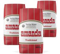 Amanda Yerba Maté Traditionnel: 3 kg+échantillon (40g)| Boisson énergisante et tonique, riche en vitamines et antioxydants!Accélère le métabolisme.