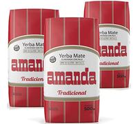 Amanda Yerba Maté Traditionnel Pressé: 1,5 kg+échantillon (40g)| Boisson énergisante et tonique, riche en vitamines et antioxydants!Accélère le métabolisme.