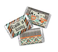 AmandaCreation Lot de 45 mini autocollants pour barre de chocolat Motif potions effrayantes 3,6 x 6,6 cm
