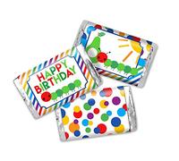 AmandaCreation, Mini autocollants pour barre de bonbons au chocolat pour enfants, 45 étiquettes de 3,6 x 6,6 cm