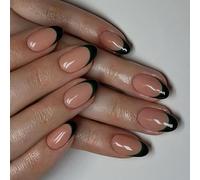 Amande Presse Sur Ongles Brillant Faux Bâton En 12 Tailles 24 Pièces Conseils Français Pour Les Décorations Artistiques Les Ongles Cercueil Amande Français Pointe L'ongle