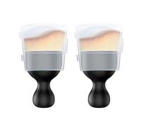 AMANDELIZABE 2 outils de nettoyage d'intérieur de voiture avec couvercle anti-poussière, brosses de nettoyage de voiture, brosse douce pour l'entretien de voiture, élimination de la poussière