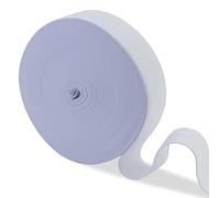 AMANDELIZABE Bande élastique blanche de 40 mm de large - 20 m de long - Élastique pour pantalon - Accessoires de couture - Bande élastique pour la couture - Pour la maison, le bricolage