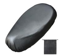 AMANDELIZABE Housse de siège de moto, housse de siège universelle pour scooter, housse de protection contre la pluie avec bande élastique, pour moto, 75-82 cm, avec 1 sac de rangement