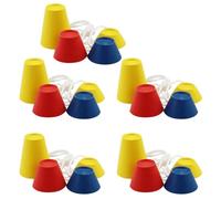 AMANDELIZABE Jumbo Lot de 20 tees de golf en caoutchouc - Différentes hauteurs et couleurs - Pour les jours glaciaux