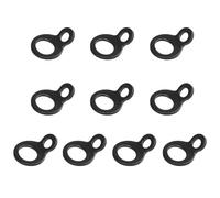 AMANDELIZABE Lot de 10 ancrages de sangle d'arrimage avec vis, anneau torique noir pour fixation dans le garage, l'atelier, le camion, la remorque, le chariot de golf