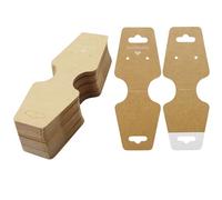 AMANDELIZABE Lot de 110 cartes de présentation pour boucles d'oreilles, colliers, bracelets, bijoux en papier kraft