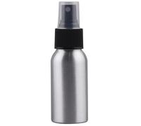 AMANDELIZABE Lot de 2 flacons pulvérisateurs vides en alliage d'aluminium - 50 ml - Pour eau, parfum, cosmétiques, liquides et huiles essentielles