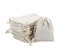 AMANDELIZABE Lot de 22 petits sacs en toile de jute avec cordon de serrage, sacs à bijoux, sacs cadeaux, petits sacs en toile de jute pour les mariages, les fournitures ménagères, les travaux manuels,