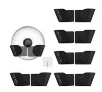 AMANDELIZABE Lot De 5 Paires De Porte-Couvercle RéGlables Pour Porte D'Armoire Avec 1 Crochet Transparent, Organisateur De Couvercle De Casserole RéGlable