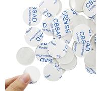 AMANDELIZABE Lot de 55 patins en caoutchouc pour plaques de verre - 30 mm - Transparent - Tampons de protection autocollants - Tampons de protection ronds pour plateau en verre, table, armoire