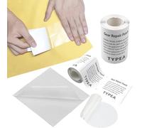 AMANDELIZABE Lot de 6 patchs de réparation transparents - Rustines autocollantes pour réparation de piscine, bateau gonflable, pataugeoire, veste de pluie, matelas gonflable, matelas gonflable, tente