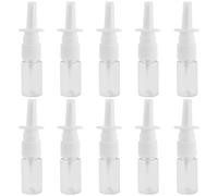 AMANDELIZABE Lot de 8 vaporisateurs nasaux vides de 10 ml - Rechargeable - En plastique - Pour le nez - Parfum - Huile essentielle - Transparent