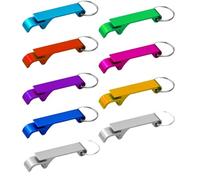 AMANDELIZABE Lot de 9 porte-clés décapsuleurs en aluminium pour un usage quotidien et cadeau