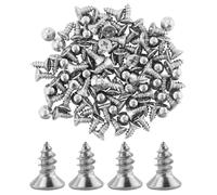 AMANDELIZABE Vis autotaraudeuse M4 x 10 mm, Lot de 100 pièces en acier inoxydable 304, Cruciformes, Multi-usages pour bois, cloisons sèches et meubles