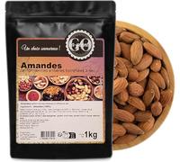 Amandes californiennes entières torréfiées à sec - LA PLANTIGO (1 kg)