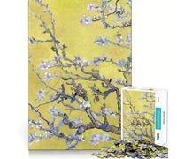 Amandiers en Fleurs de Van Gogh Puzzle Adulte 1000 pièces Jeu de mémoire Amusant Assemblage Stable,pièces Qui ne bougent Pas Format Compact Idéal pour des Moments de Jeu en Famille (38x26cm)