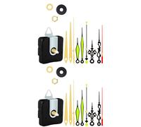 amangul 1/2 pièces de mécanisme d'horloge silencieux, pièces de rechange pour moteur à piles