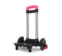 amangul 6 Roues À Chariot Pliable Bagages Roulants Étudiants Bagages Main Pour Sacs