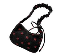 amangul À Bandoulière Léger En Velours Côtelé Fraise À Bandoulière Froncé Pour Étudiants À La Mode Et Réunions Décontractées À Main Confortable