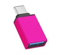 amangul Adaptateur USB convertisseur haute vitesse de transfert de données pour smartphones, tablettes, ordinateurs portables, appareils en alliage d'aluminium, adaptateur USB C